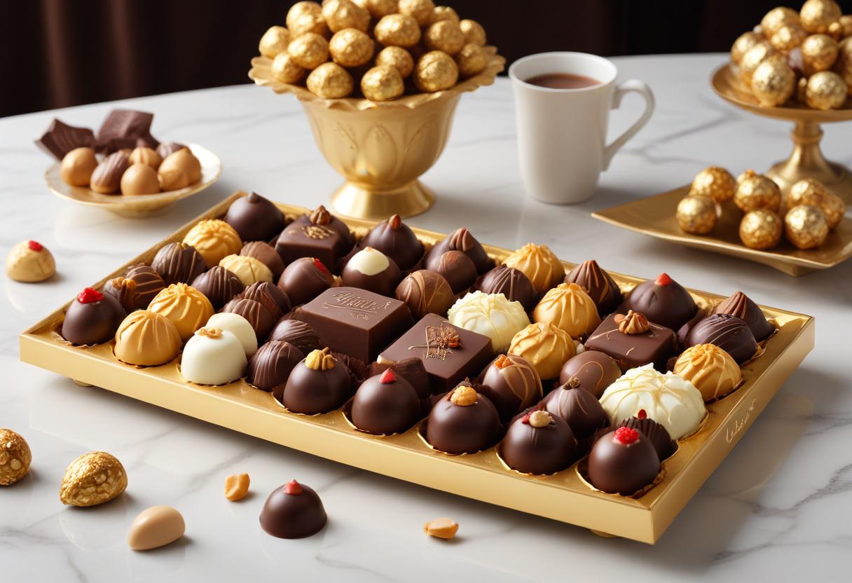 Upptäck Lindts lyxiga chokladpraliner och unika erbjudanden! illustration